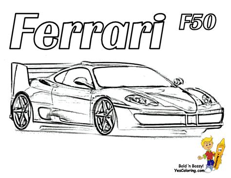 34 Dessins De Coloriage Ferrari à Imprimer Sur Page 1