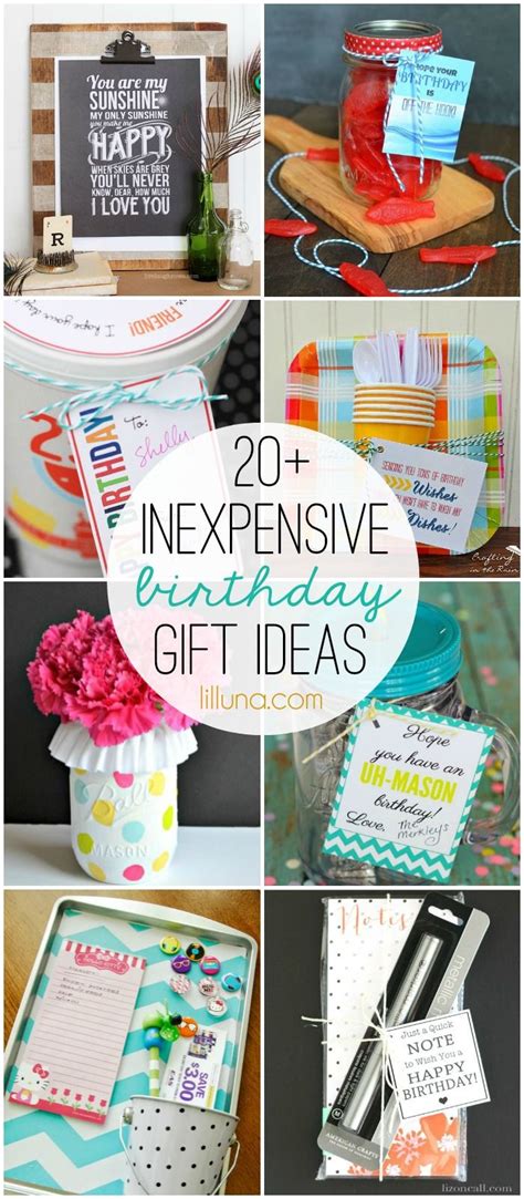 20 Inexpensive Birthday T Ideas Diy Projects And Recipes