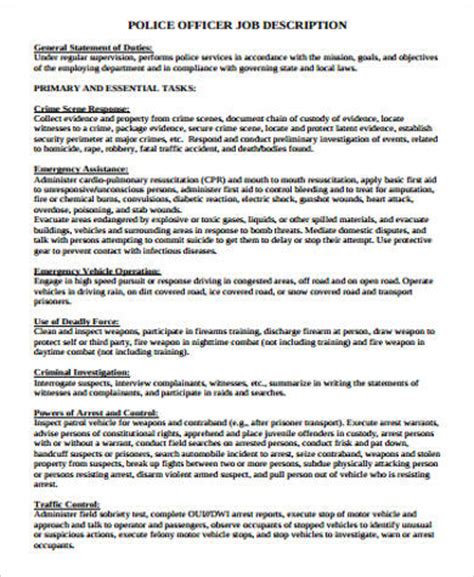 This security officer job description template is optimized for posting to online job boards or careers pages and easy to customize for your company. FREE 7+ Sample Police Officer Resume Templates in MS Word ...