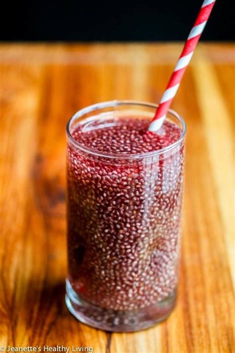 Hydrating Cranberry Pomegranate Chia Fresca Drink A Refreshing And