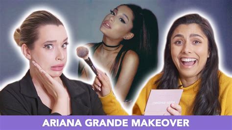 I Tried Giving An Ariana Grande Makeover Youtube