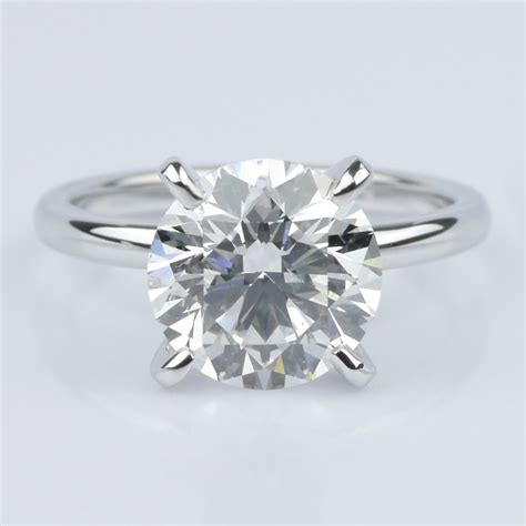 Platinum love bands certified by pgi. Classic Platinum Solitaire Engagement Ring (2.30 ct.)