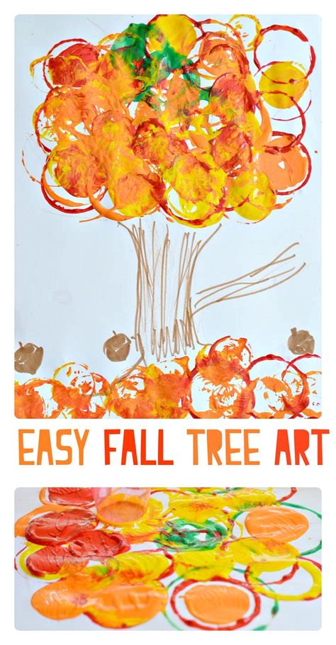 Simple Fall Art Project For Kids Using Cups Creative