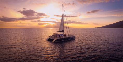 Sunset Sail In Maui Catamaran Sailing Catamaran Sunset Cruise