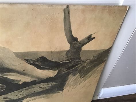 Vintage Andrew Wyeth Study For April Wind Art Print On Board Free