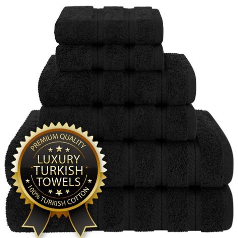 American Soft Linen 6 Piece Premium Bath Towel Set 100 Turkish Cotton