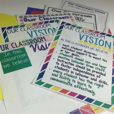 Love These Classroom Vision Statement Templates For Building
