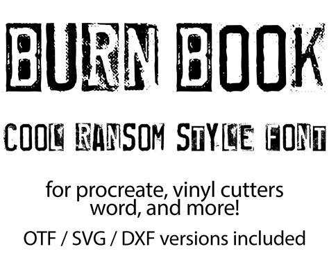 Burn Book Font Free Download Web Check Out Our Burn Book Font Selection