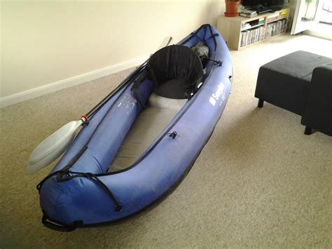 Sevylor Rio Kcc305 Inflatable Kayakcanoe With Bic Paddle And High Flow