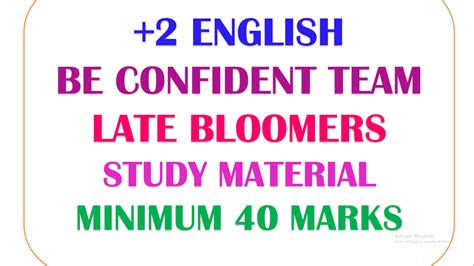 Th English Important Study Materials Slow Learners Minimum Marks Hot Sex Picture