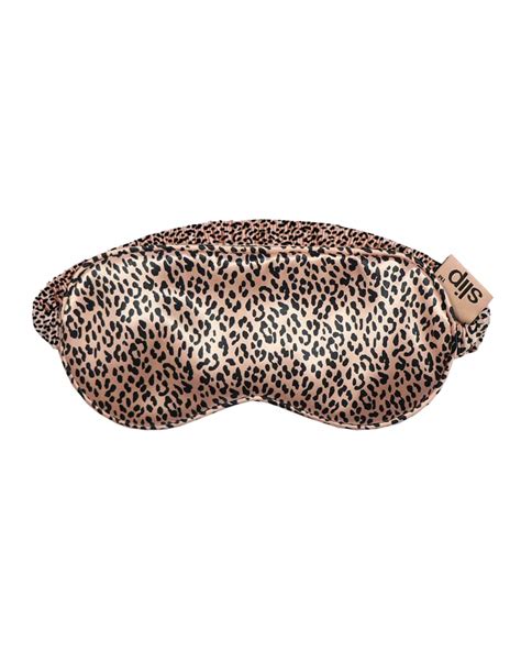slip rose leopard sleep mask neiman marcus