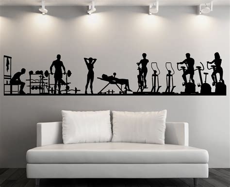 Large Vinyl Decal Wall Sticker Fitness Gym Sport Athletic Interior Dec