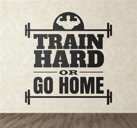 Train Hard Fitness Sticker Tenstickers