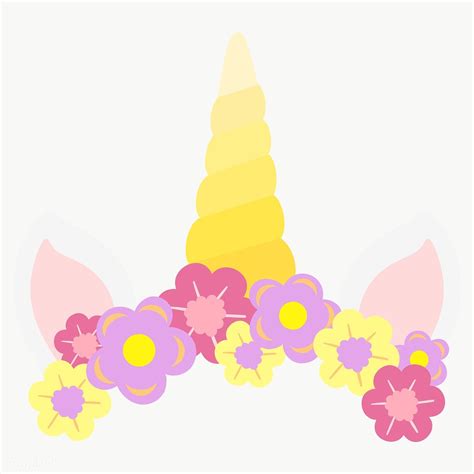 Cute Unicorn Horn Design Element Transparent Png Free Image By
