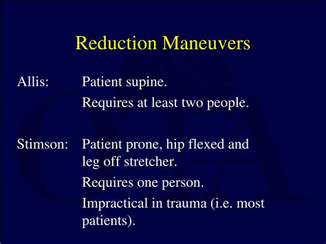 Ppt Hip Dislocations And Femoral Head Fractures Powerpoint
