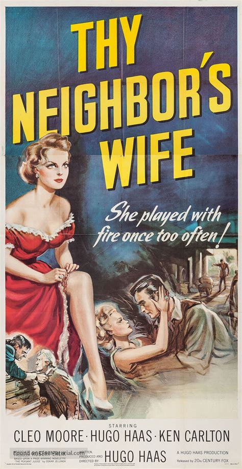 Thy Neighbor S Wife 1953 Movie Poster