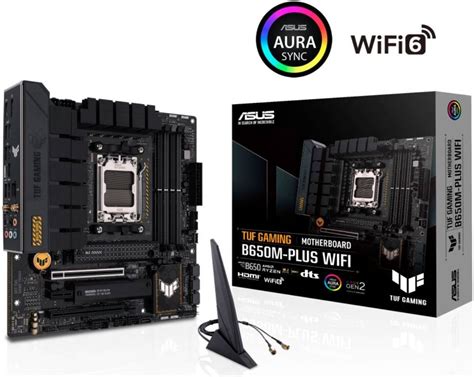 Asus Tuf Gaming B650m Plus Wifi Ddr5 Micro Atx Motherboard Amd Socket