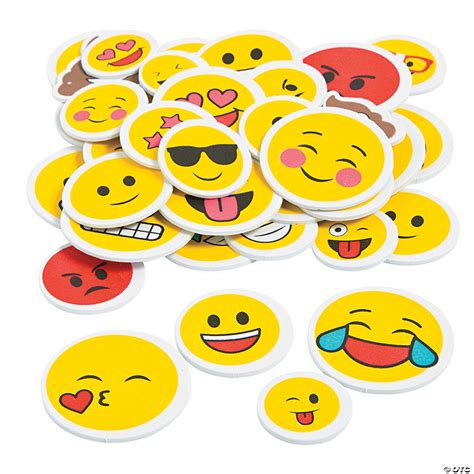 Emoji Self Adhesive Shapes Oriental Trading