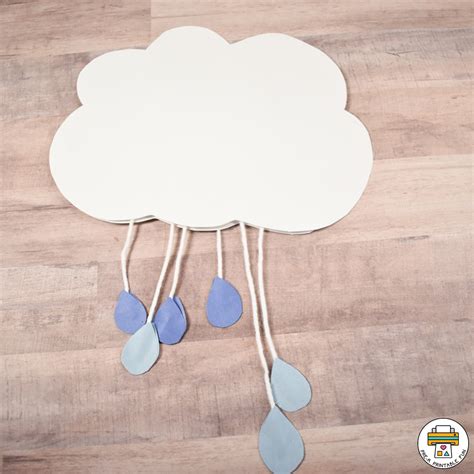 Rain Cloud Preschool Craft Tutorial Pre K Printable Fun
