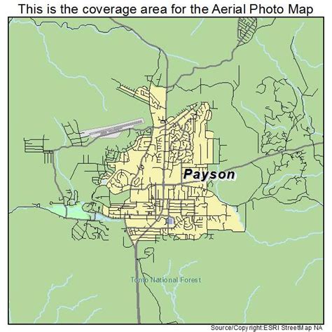 Aerial Photography Map Of Payson Az Arizona