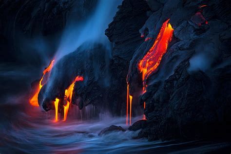 Lava Hot Volcano Fiery Hd Wallpaper Peakpx