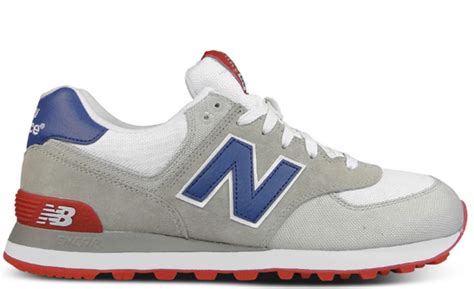 The new balance baseball cleats colors are available in several options. New Balance 574 "Beige/Red-Blue" | Complex