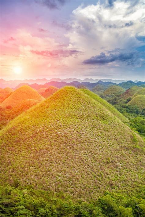 Chocolate Hills In Bohol Stock Image Image Of Hills 25465453