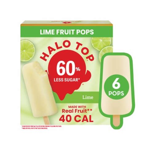Halo Top Lime Fruit Pops 6 Ct Bakers
