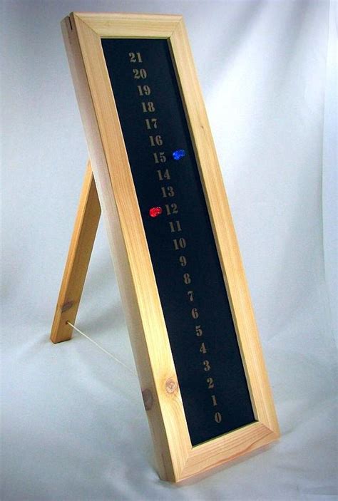 Chalkboard Scoreboard Cedar Wood Magnetic Bocce Ball Ladder Ball