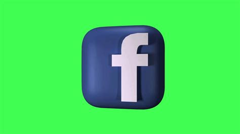Facebook Logo Green Screen