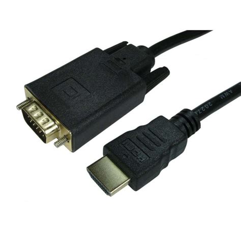 Either a male stereo mini to male rca or a male rca to male rca, depending on the output of your sound card. HDMI Male to VGA Male Cable Digital to Analog Monitor PC ...