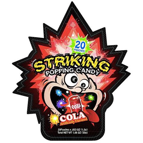 Striking Popping Candy Cola Flavour 15g Tops Online