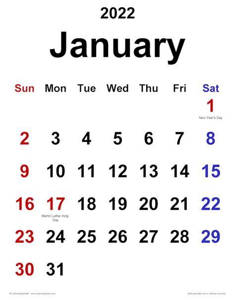 33 Blank Printable January 2022 Calendars Onedesblog April Calendar