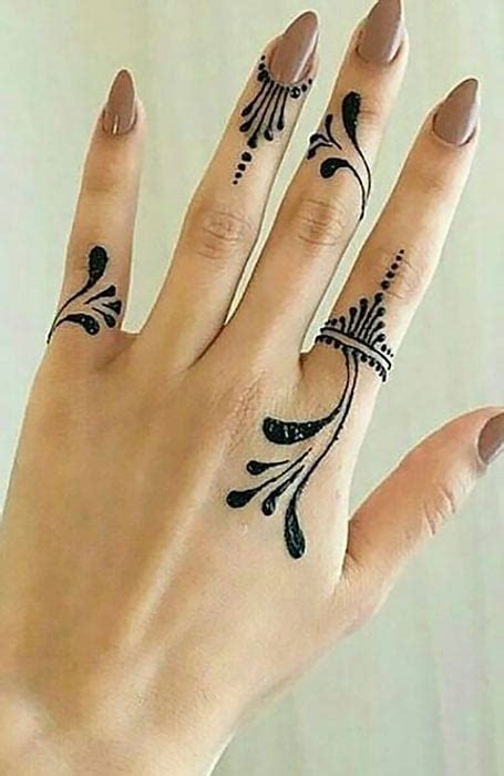 Simple Henna Tattoo Hand Best Design Idea