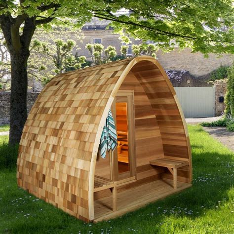 Dundalk Outdoor Pod Sauna Heater Included Customizable Divine Saunas
