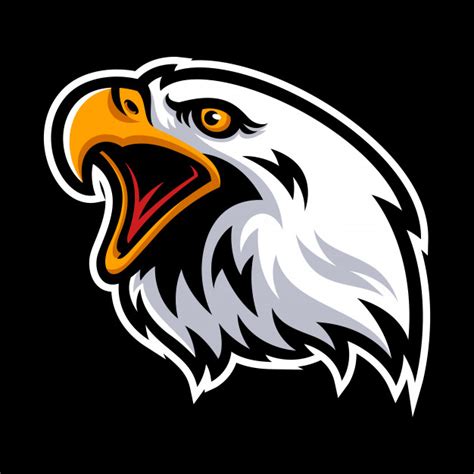 Logotipo da águia para um time de esporte Vetor Premium Águia
