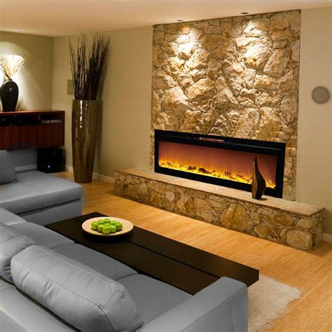 21 Fantastic Electric Fireplace Recessed Home Decoration Style And