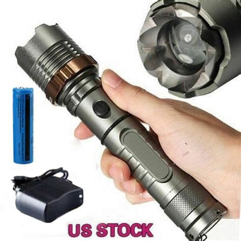 Rechargeable 990000lm Led Flashlight Super Bright Torch Zoomable
