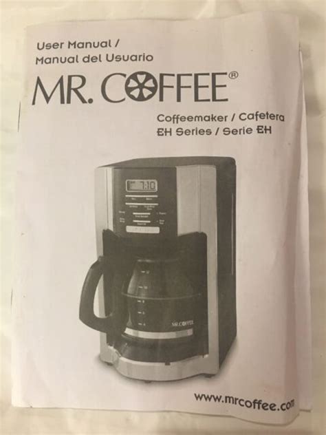 Mr Coffee Eh Series Coffee Maker User Manual Near Mint Condition 56