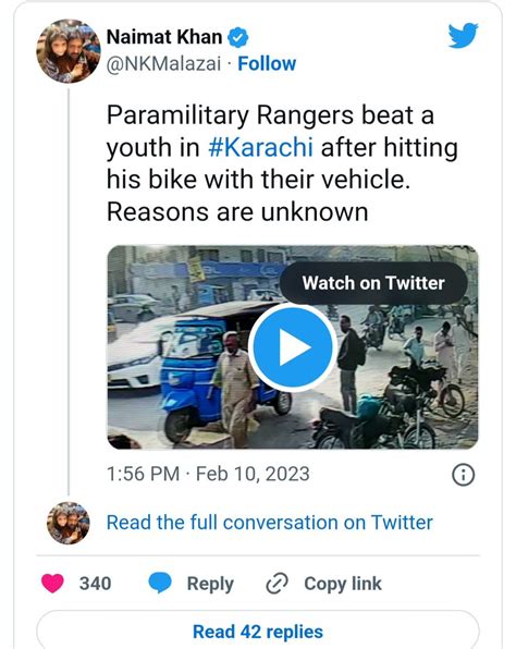 Bhai Raja On Twitter رینجرز موبائل کی موٹر سائیکل سوار کو ٹکر معمہ بن گئی Rangers Karachi