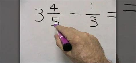 Subtract Mixed Numbers Fractions