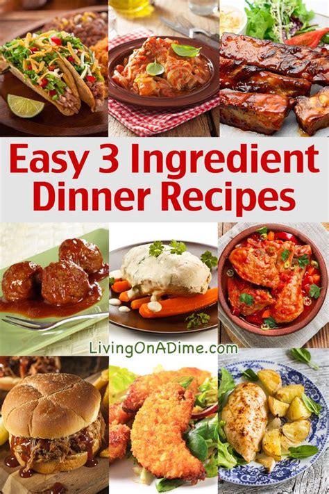 Easy 3 Ingredient Dinner Recipes Delicious Meals Fast 3 Ingredient Dinners Recipes Lchf
