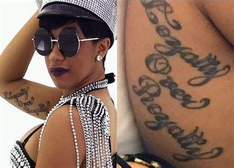 You Won T Believe This 32 Facts About Cardi B Tattoos Photos Cardi B Has The Words Belkis