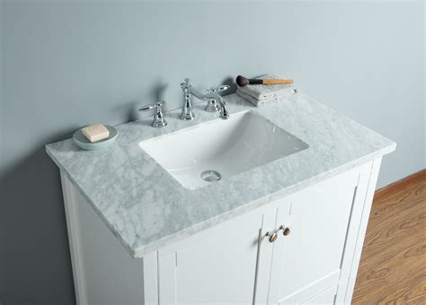 Stufurhome Tower Modern 36 Inches White Single Sink Bathroom Vanity