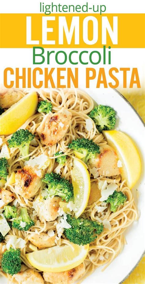 Lemon Chicken Pasta With Broccoli Recipe Lemon Chicken Pasta