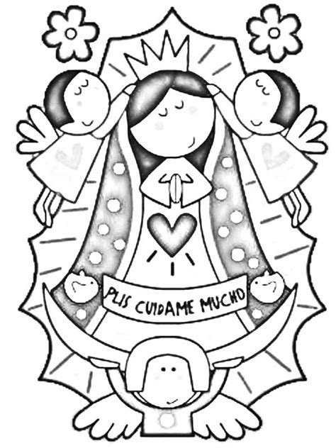 Virgen De Guadalupe Coloring Pages