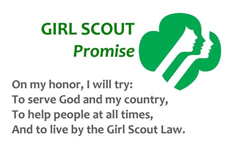 Girl Scout Promise Girl Scouts Girl Scout Law