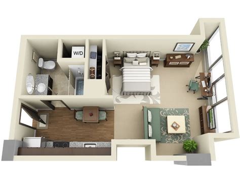 Efficiency Apartment Floor Plans Interior Design Ideas
