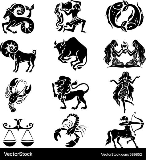 Zodiac Sign Royalty Free Vector Image Vectorstock