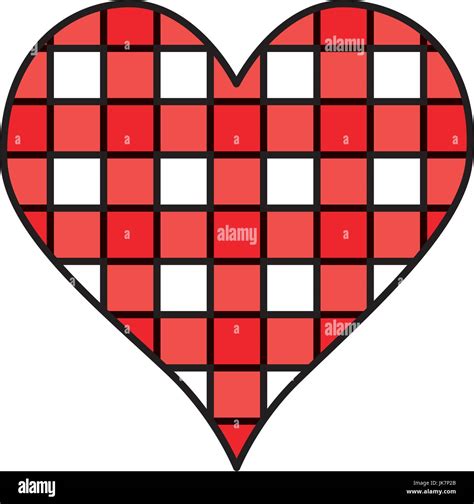 Heart Love With Grid Stock Vector Image And Art Alamy